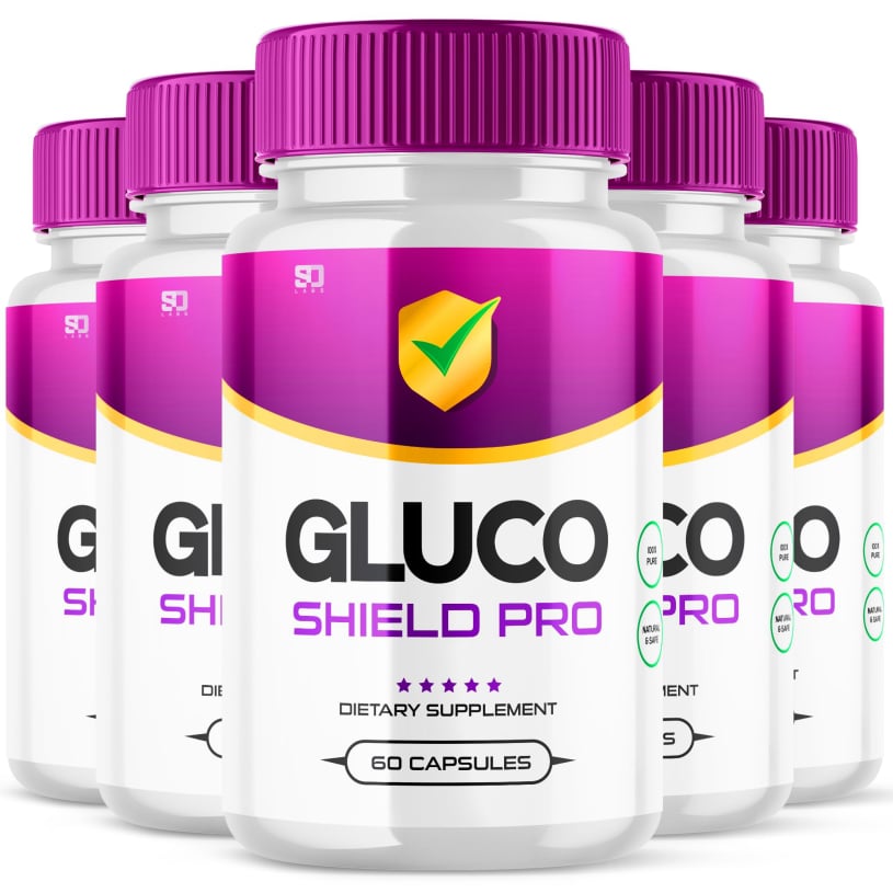 Gluco Shield Pro blood sugar support supplement bottle — 30 capsules per bottle